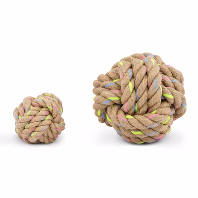 rope ball dog toy