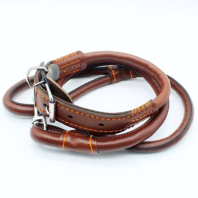 classic dog collars vintage leather up pet dog tag collar leash lead for small medium dogs pet walking leash leads set puppy