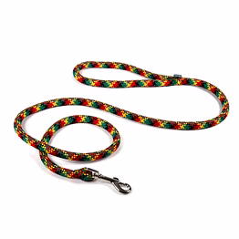 nautical rope dog leash rainbow