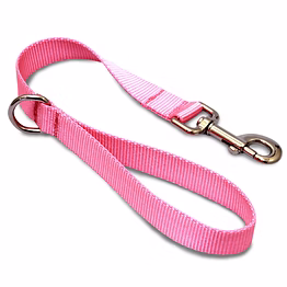pink nylon short leash