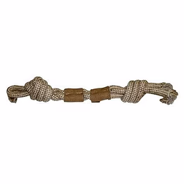 foodie puppies durable 2 knot edge twist cotton rope chew toy for small to medium dogs and puppies