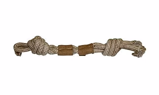 Foodie Puppies Durable 2 Knot Edge Twist Cotton Rope Chew Toy for Small to Medium Dogs and Puppies