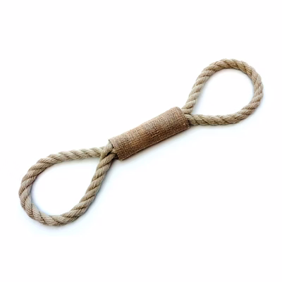 braided dog rope chain toy
