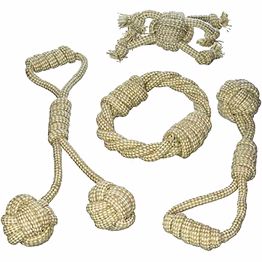 natural rope dog toys