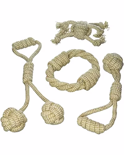 Natural Rope Dog Toys-12243266