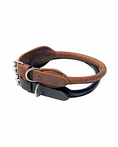 Adjustable Leather Dog Collar-4