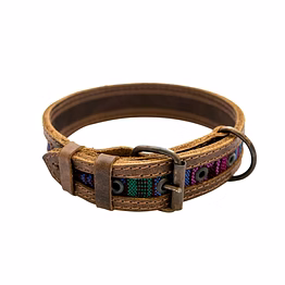 rustic mayan dog collar