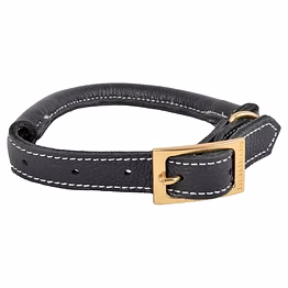 adjustable leather dog collar
