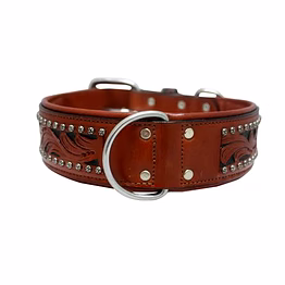 genuine leather dog collar.