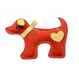 red dog squeaky toy