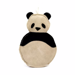 suede dog toy (animal)