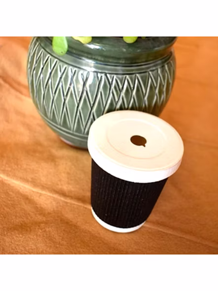 RIPPLE CUP 250ML WITH LID, eco-friendly and sustainable.