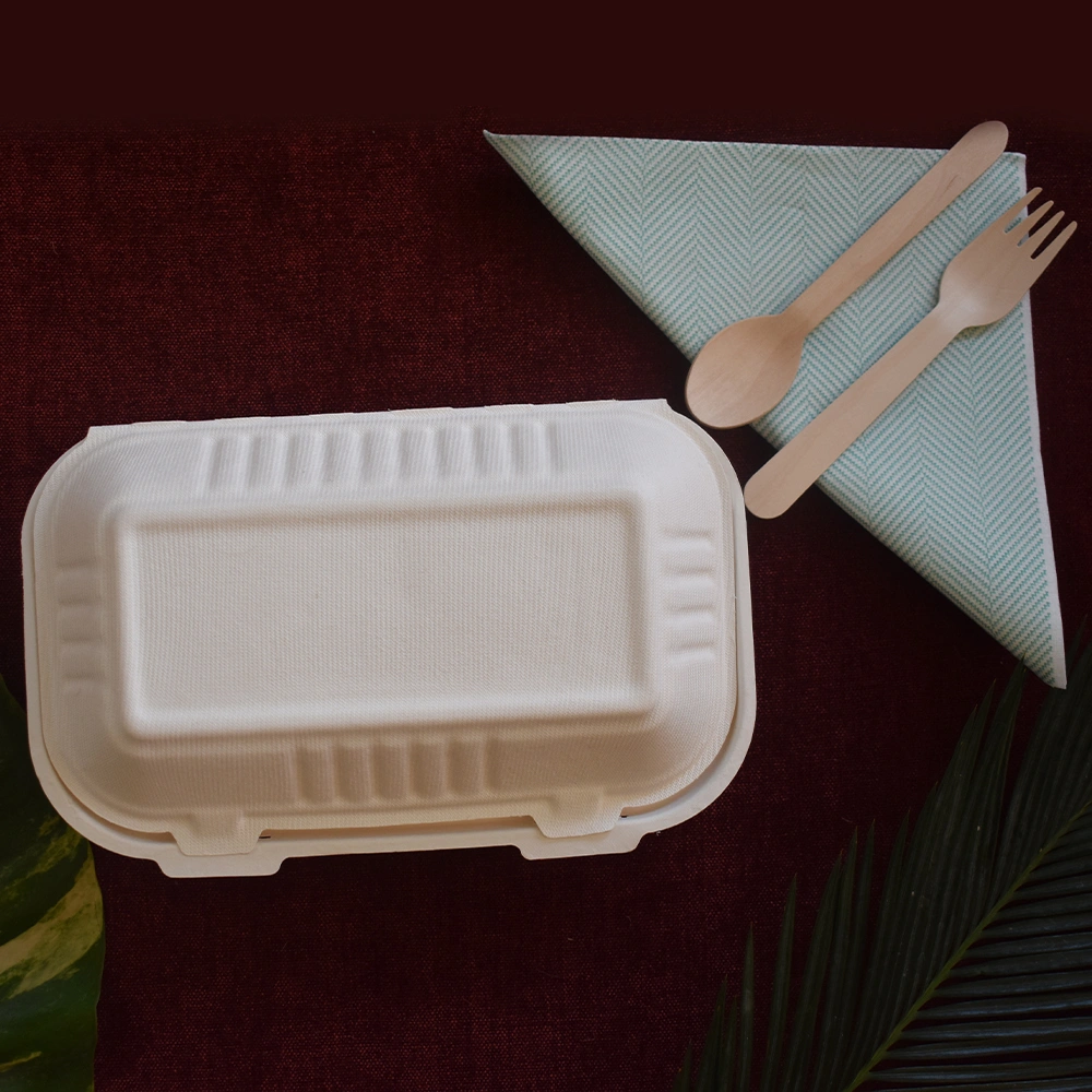 CLAMSHELL RECTANGLE BOX, eco-friendly and sustainable.