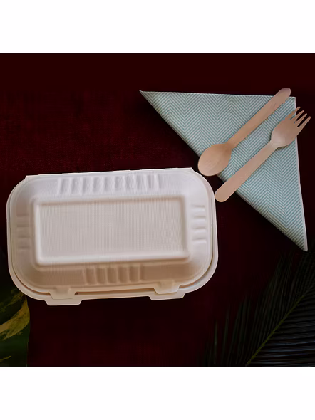 CLAMSHELL RECTANGLE BOX, eco-friendly and sustainable.