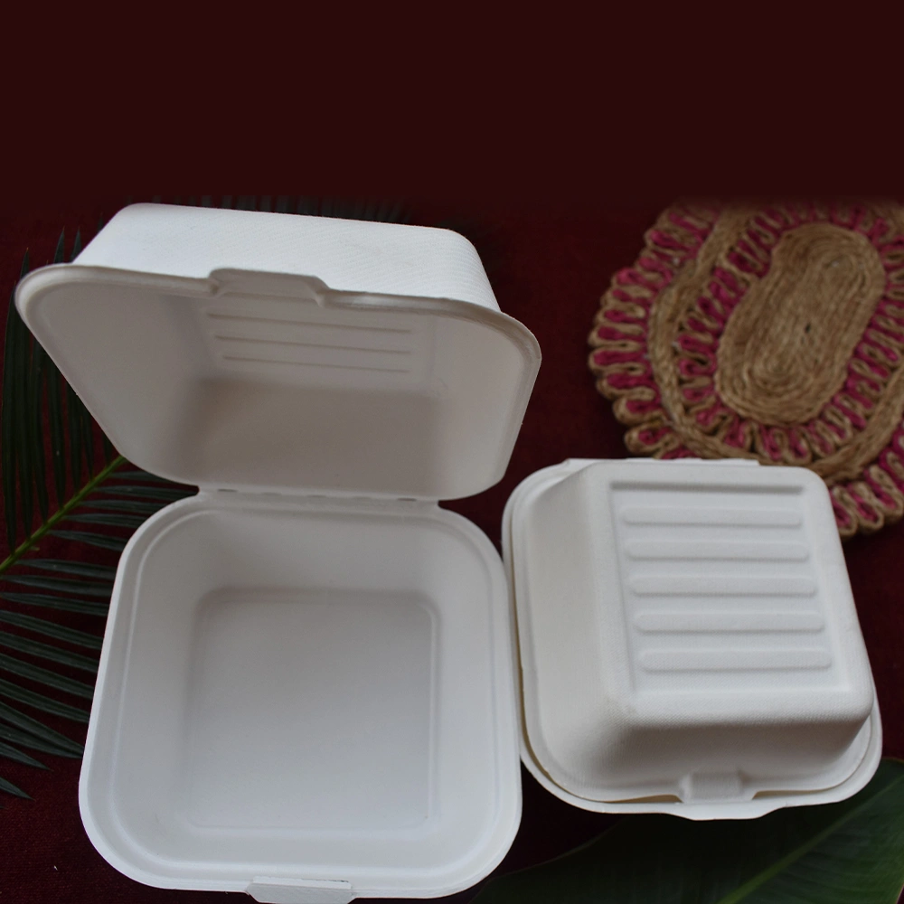 CLAMSHELL BURGER BOX, eco-friendly and sustainable.