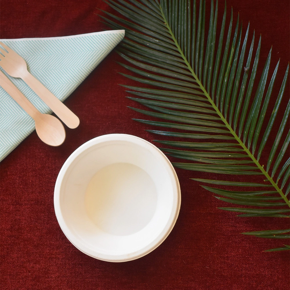 8oz Bagasse Bowl, eco-friendly and sustainable.