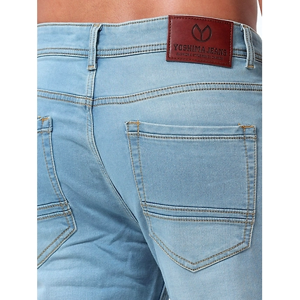 YOSHIMA  MEN'S TAILORED FIT DENIM JEANS PANTS-3