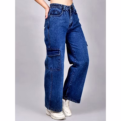 yoshima cargo women denim jeans blue bulk supplier, importer, and global buyer
