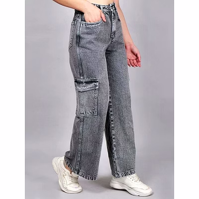 yoshima cargo light women denim jeans grey bulk supplier, importer, and global buyer