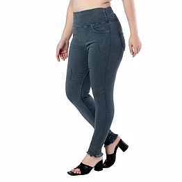 yoshima jeggings tummy tucker women denim jeans grey bulk supplier, importer, and global buyer