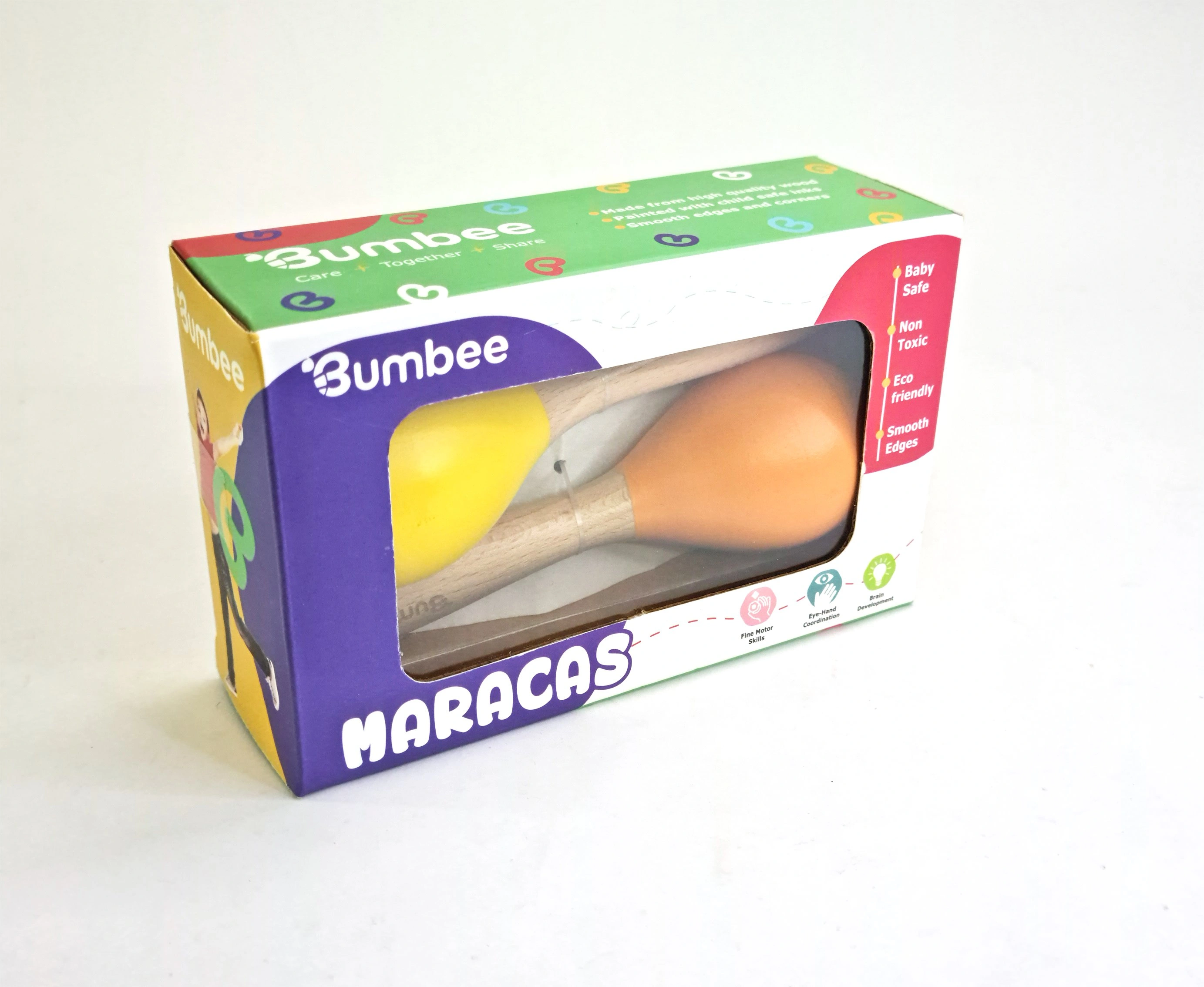 Bumbee | Wooden Maracas Set of 2-3