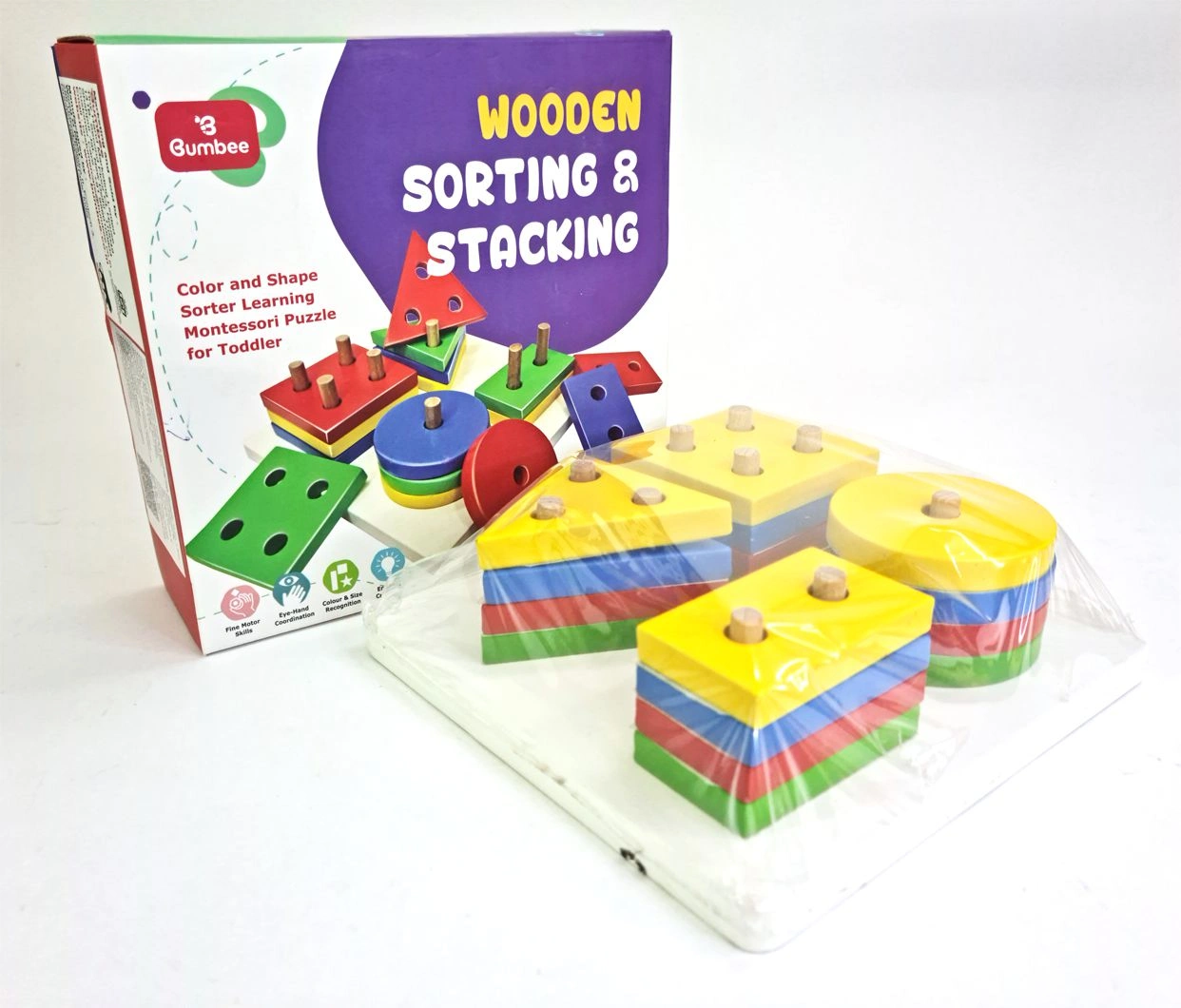 Bumbee | Wooden Sorting &amp; Stacking Toy-12258676