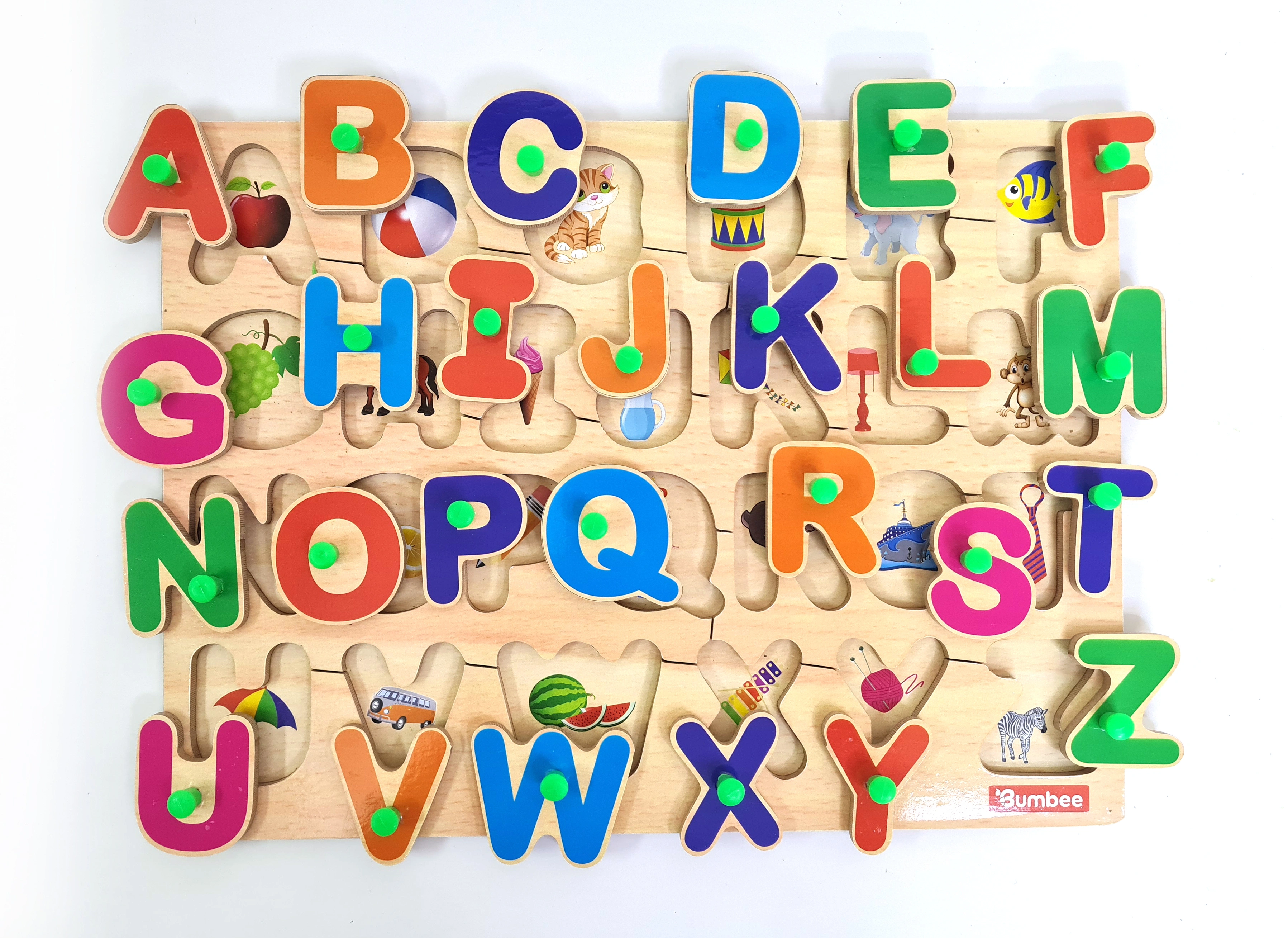 Bumbee | Alphabet &amp; Number Educational Puzzle Set Combo-2