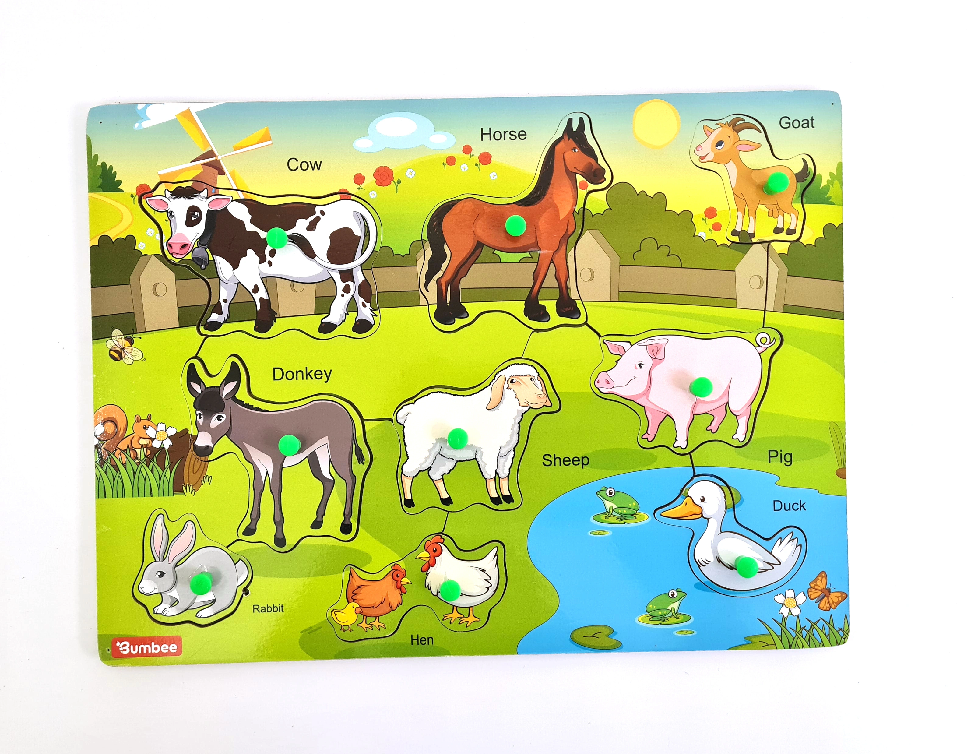 Bumbee | Wooden Farm Animal Board Puzzle-12258718