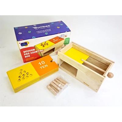 Bumbee | Wooden Peg Counting Box