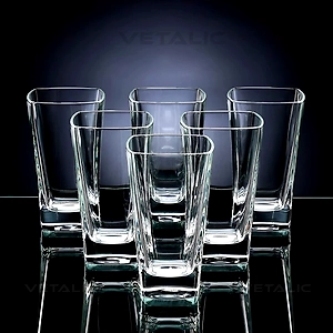 VETALIC TRANSPARENT PLAIN PET-BPA FREE UNBREAKBLE PLASTIC TUMBLERS,GLASSS-(300ML,1.25 U.S. cups.,11Oz)