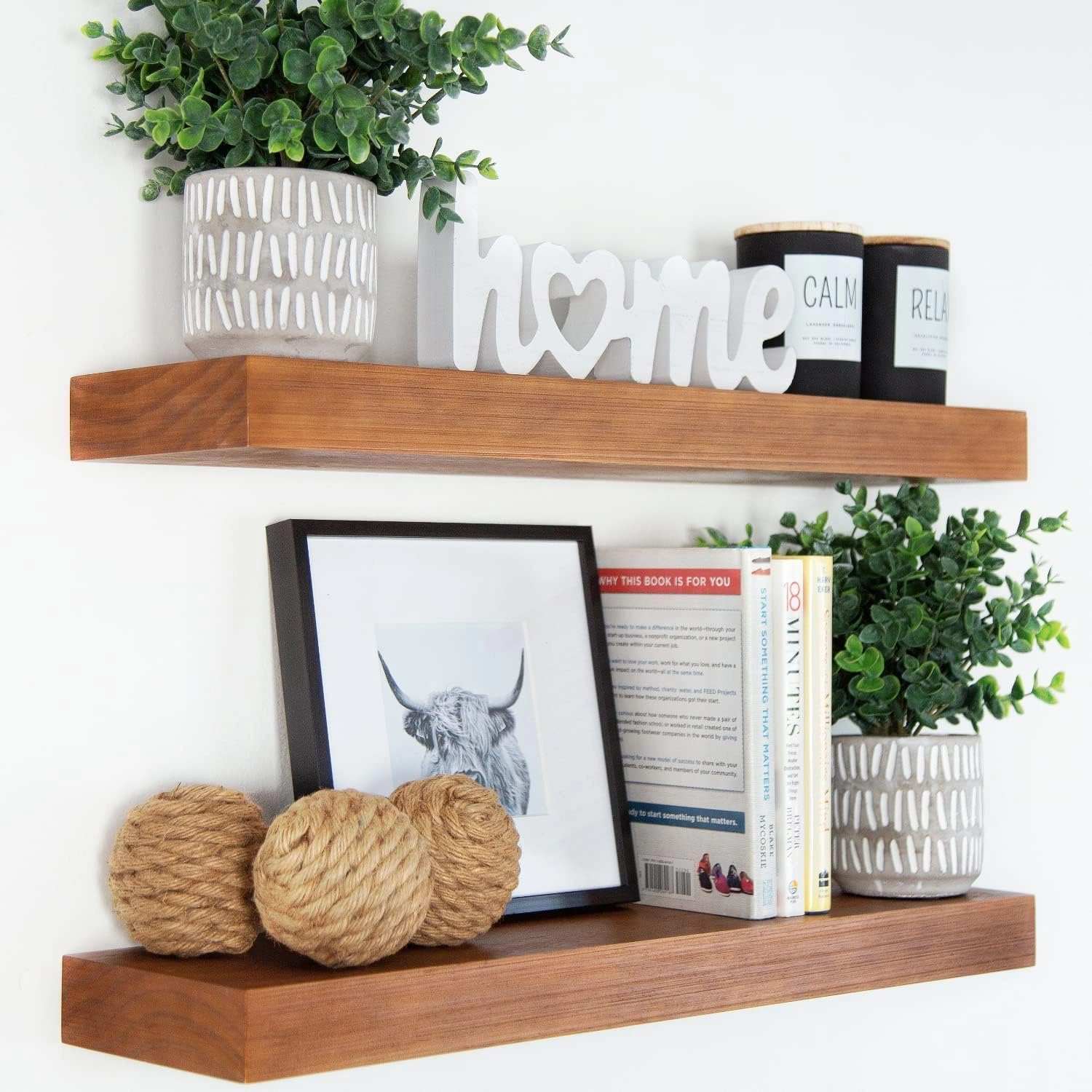 Farmhouse Floating Shelves (24'' Set of 2)-6