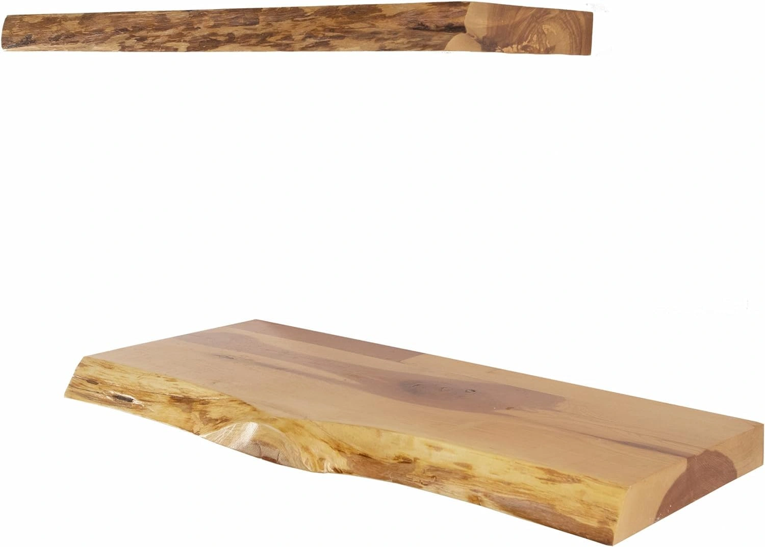 Live Edge Rustic Wood Floating Shelves-4