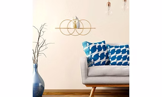3 Metal Circle Wall Mounted Shelf