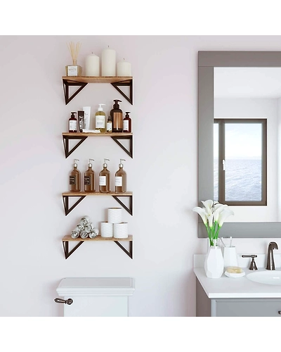 Floating Shelves Set of 4-4