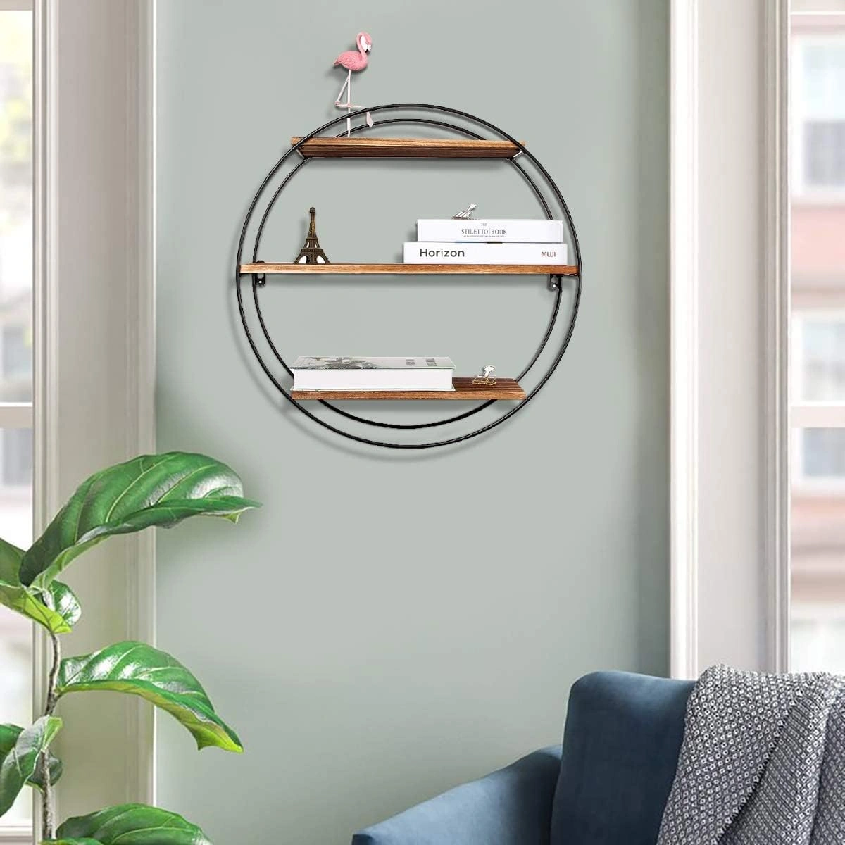 Round Wall Shelf 3 Tier-1