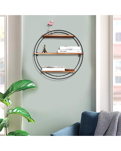 Round Wall Shelf 3 Tier-1