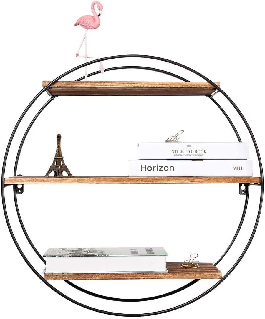 Round Wall Shelf 3 Tier-5