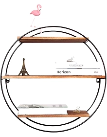 Round Wall Shelf 3 Tier