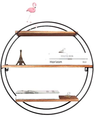 Round Wall Shelf 3 Tier-5