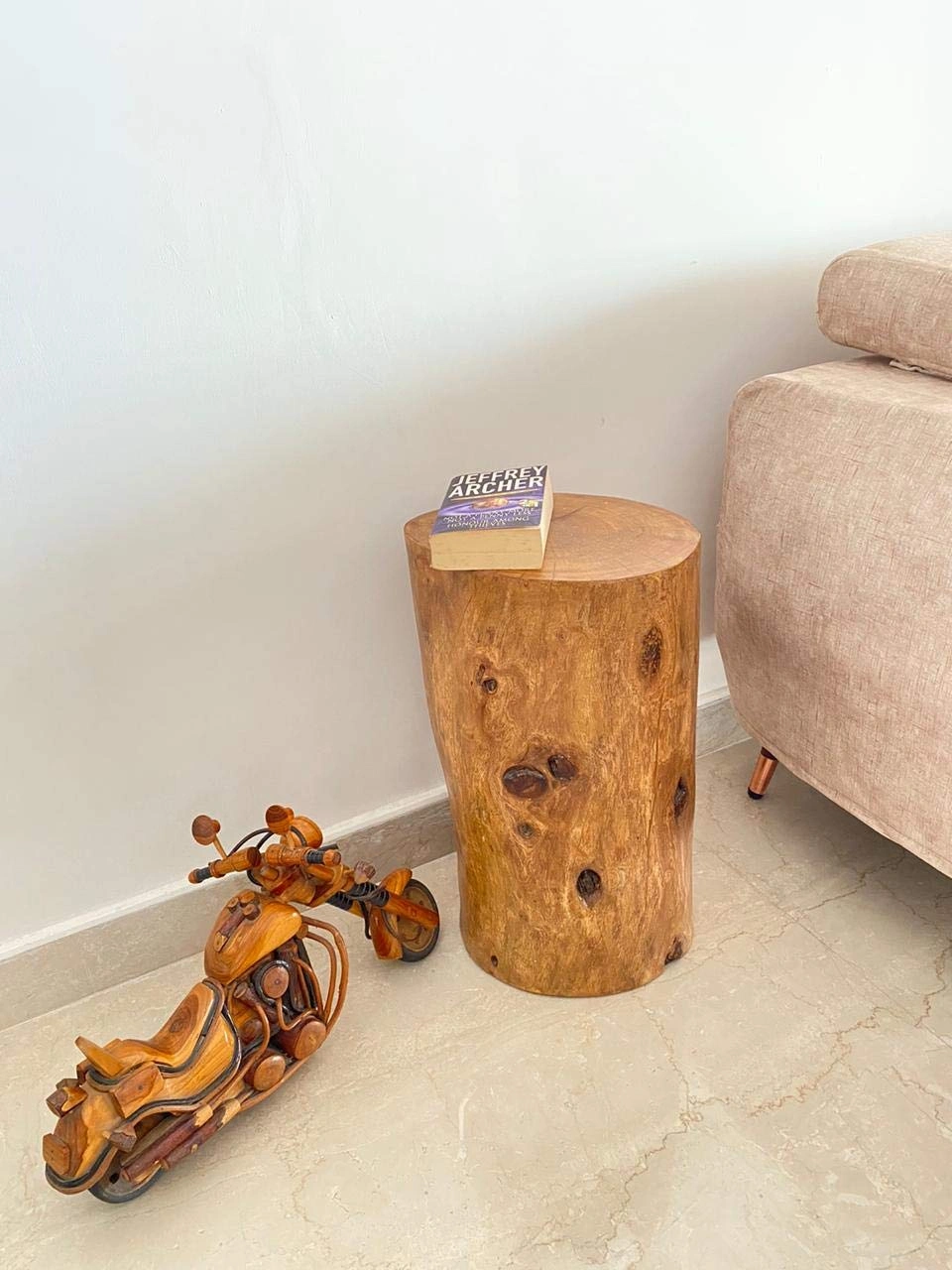 Tree Stump Side Table-1