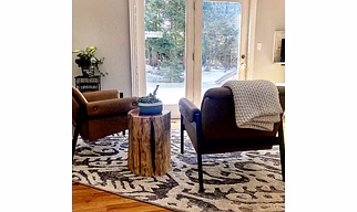 Tree Stump Side Table