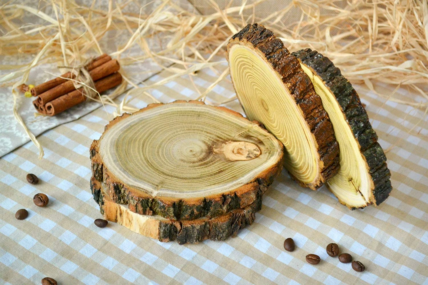 Natural Wood Slices Round Wood Slabs 4-2