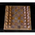 Gemstone Chess Set (Rose quartz and yellow aventurine stones)-5