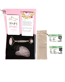 Combo gift pack Rose Quartz Roller and Guasha Skin Care