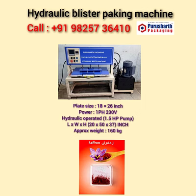 purusharth saffron packaging machine