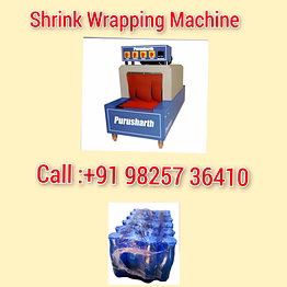 purusharth hair oil bottle shrink wrapping machine