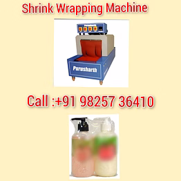 purusharth hand wash bottle shrink wrapping machine