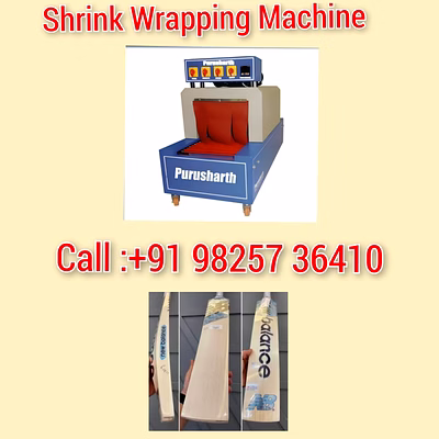purusharth cricket bat shrink packing machine