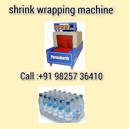 purusharth water bottle shrink wrapping machine
