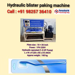 purusharth toothbrush packing machine